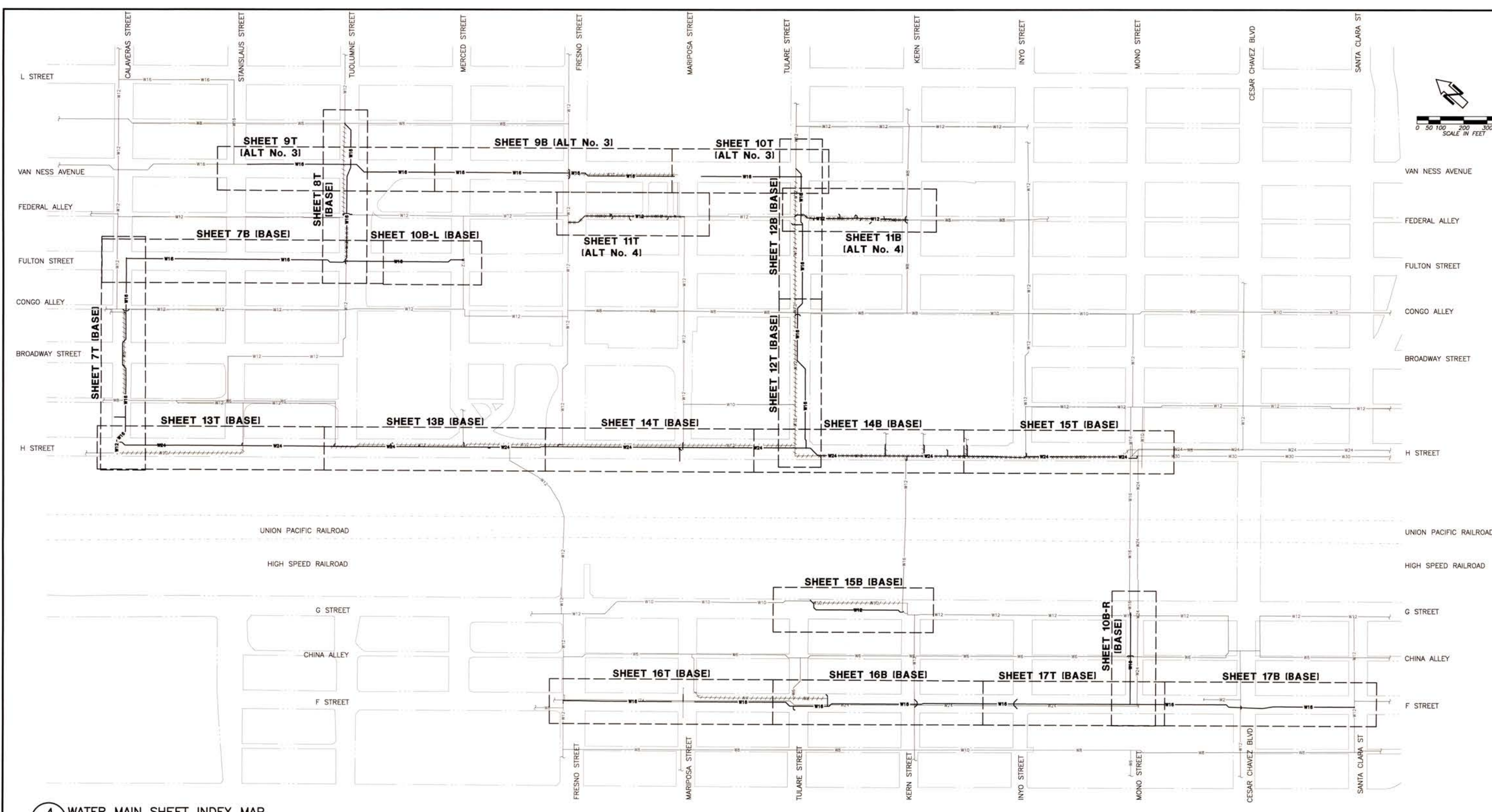 IIGC Downtown Water & Sewer Improvements project site plan